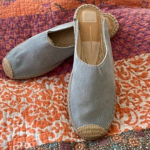 Dolce Vita Denim Espadrille Slides Size 9.5